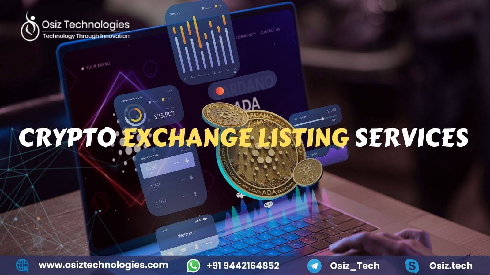 Cryptocurrency Exchange Listing Services - Osiz 